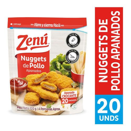 Nuggets de Pollo Apanado ZENU 320 gr