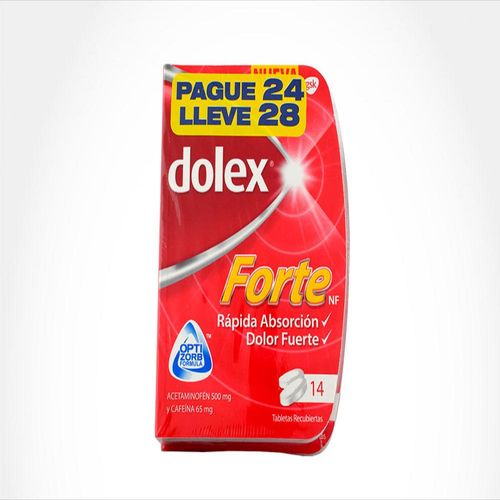 Of dolex forte tab 500 mg oral pague 24 lleve 28 estuche 14