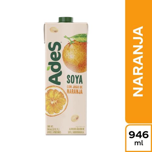 Bebida de Soya ADES Naranja(946 ml)