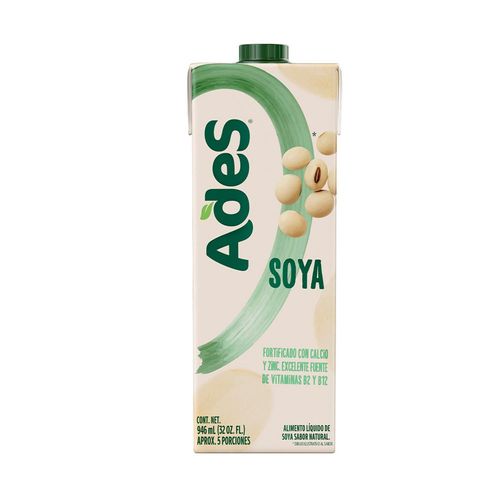 Bebida de Soya ADES Natural(946 ml)