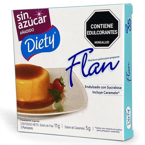 Flan Con Caramelo Caja DIETY 11 gr