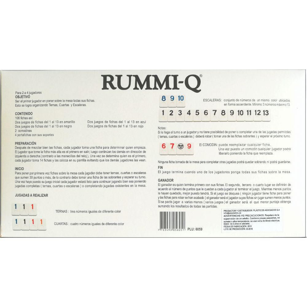 Juego de mesa Rummi Q Caja RUMMIQ img #4