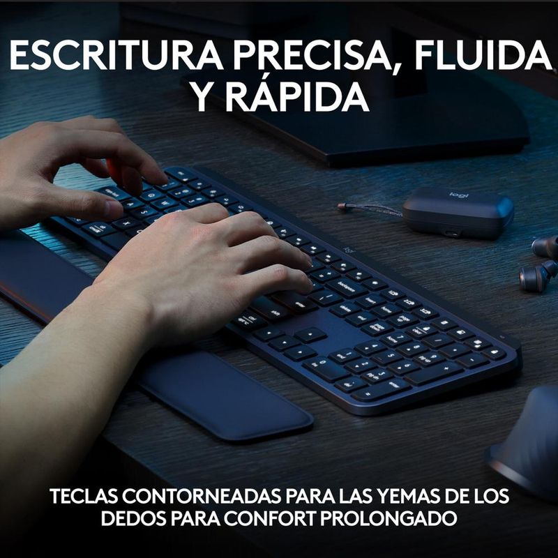 Teclado Inalambrico Iluminado Avanzado Logitech Mx Carulla