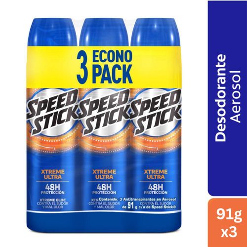 Desodorante SPEED STICK Pro 5 Barra x3und (273 gr)