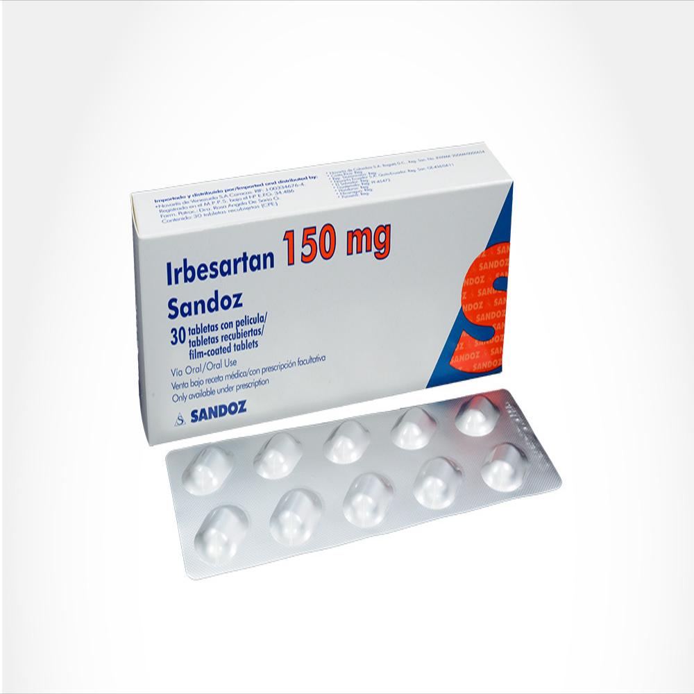 Irbesartan Sandoz 150Mg Caj 30 Tab | Carulla