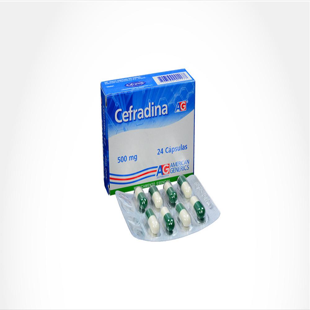 Cefradina Ag Cefradina 500Mg Cap Dur Oral Caj 24 T | Carulla