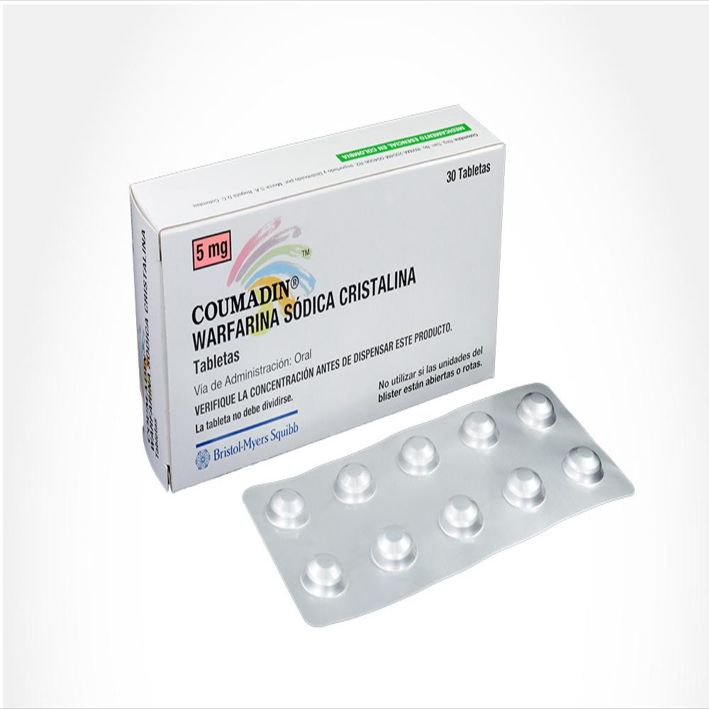 Coumadin Warfarina Sodica 5Mg Tab Oral Caj 30 Tab | Carulla