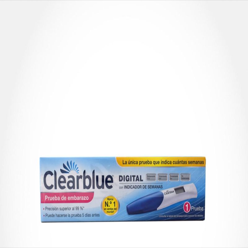 Prueba De Embarazo Clearblue Digital Indicad Caj 1 Caj 1 U