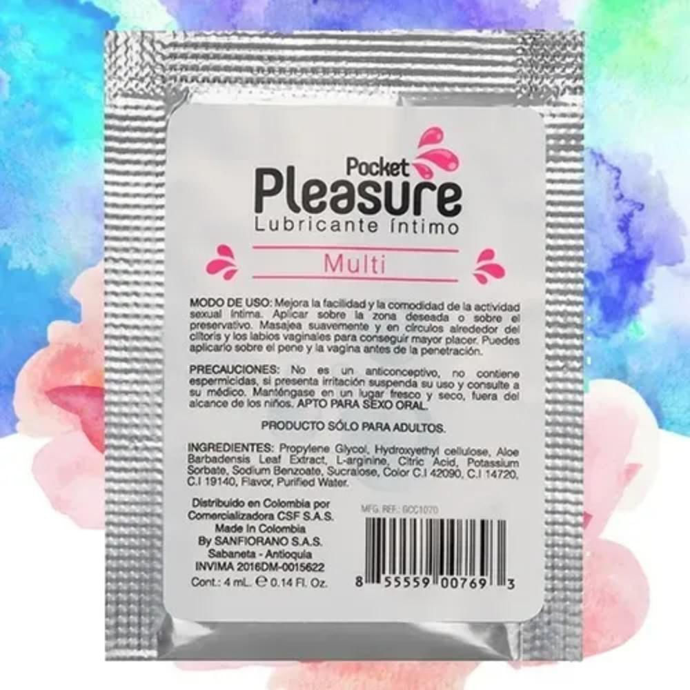 Lubricante Intimo Multiorgasmo Pocket Pleasure Sac | Carulla