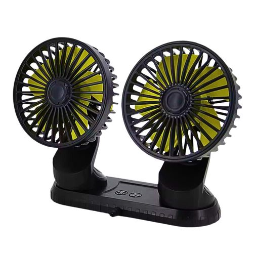 Ventilador Doble Para Carro Y Oficina Graduable Conexión Usb