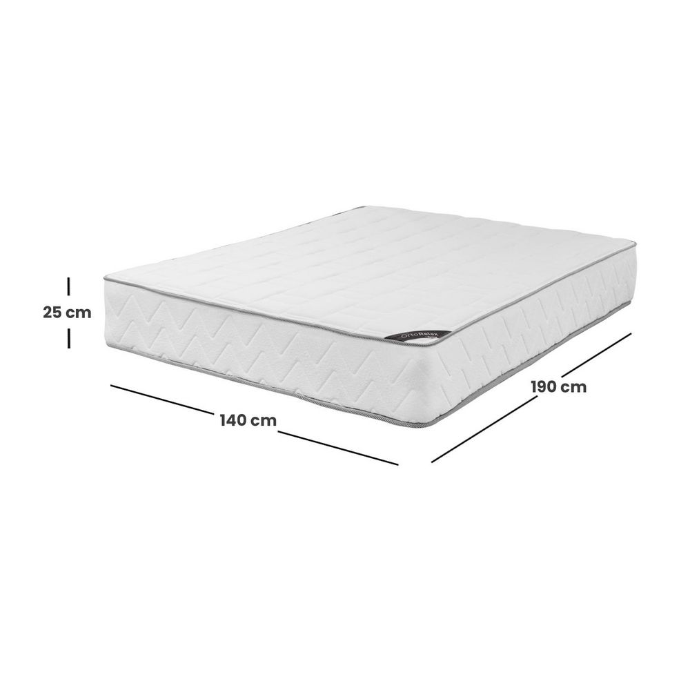 Colchón Combo SPRING Doble (140 x 190 cm) ORTX Resortado Semisuave Base cama img #5