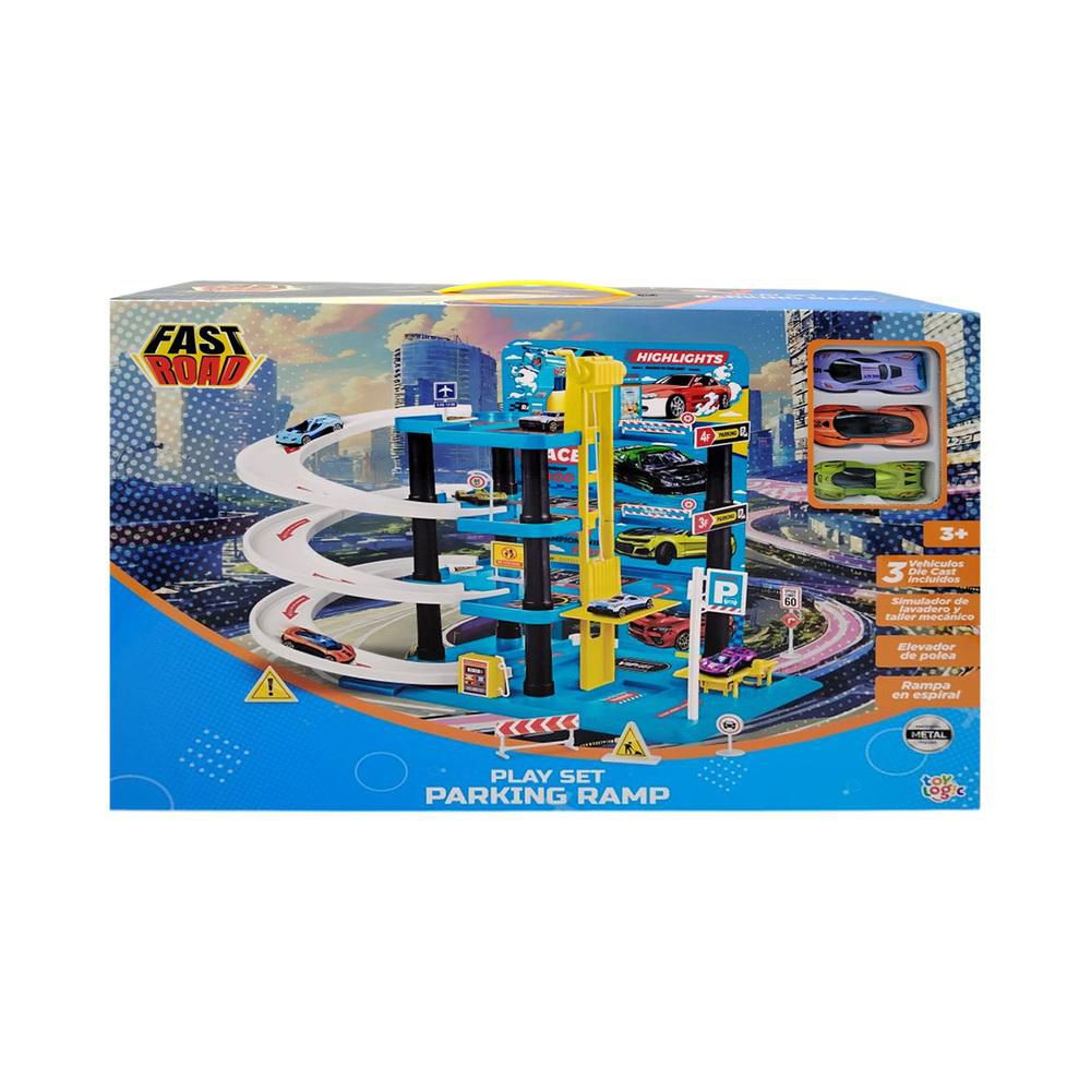 Playset Parking Ramp Fast Road TOY LOGIC img #1