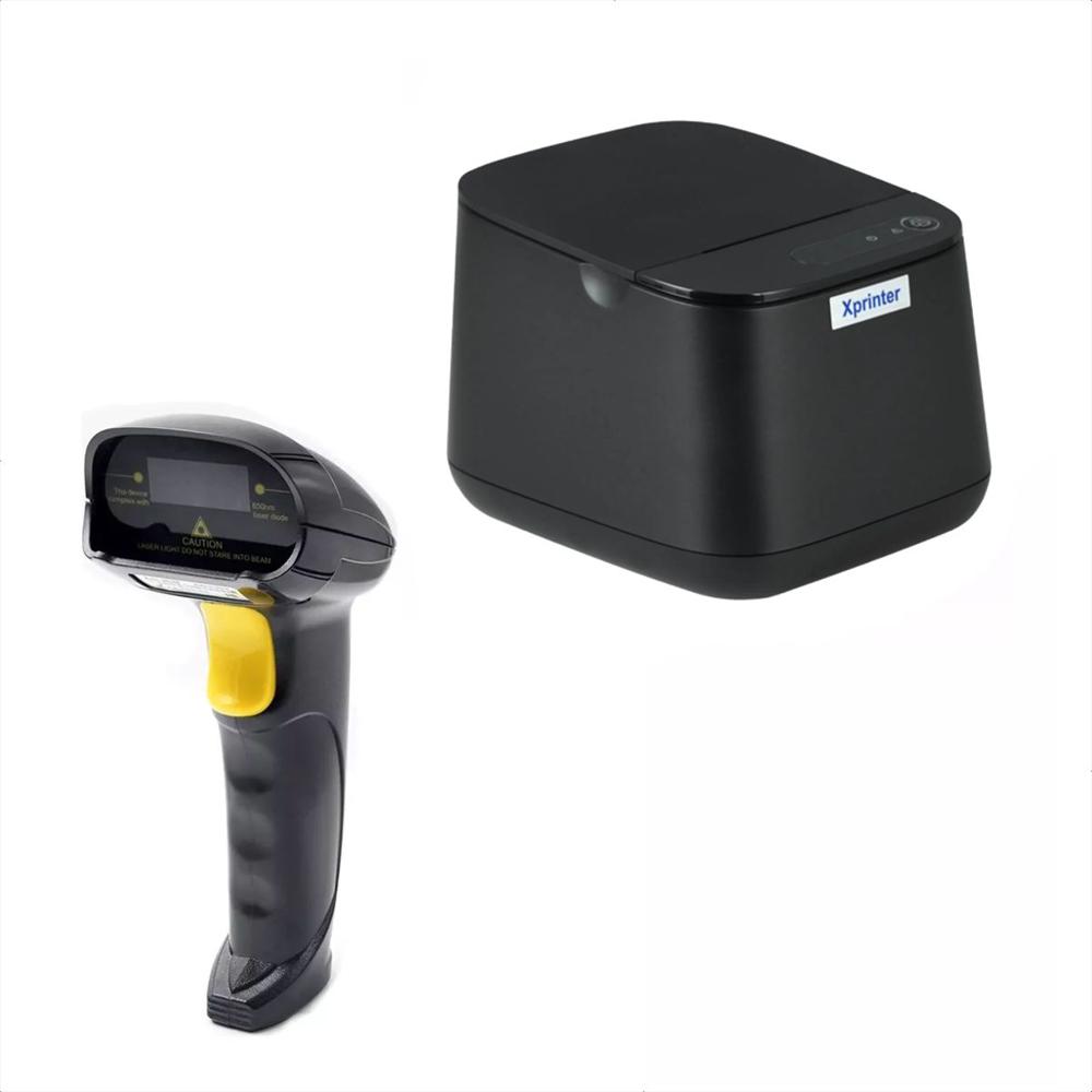 Combo Impresora 58Mm + Lector Código De Barras Usb img #1