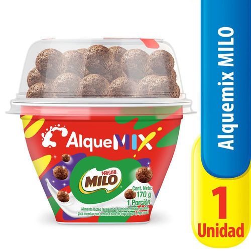 Alimento lácteo AlqueMix Con cereal Milo  (170  gr)