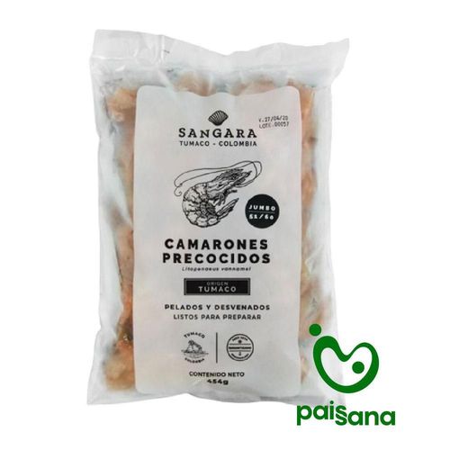 Camarón SANGARA Jumbo 5160 congelado (454  gr)