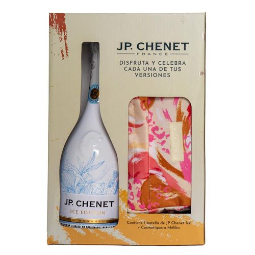 Vino espumoso JP CHENET ice + cosmetiquera Mélika regalo Blended (750  ml)