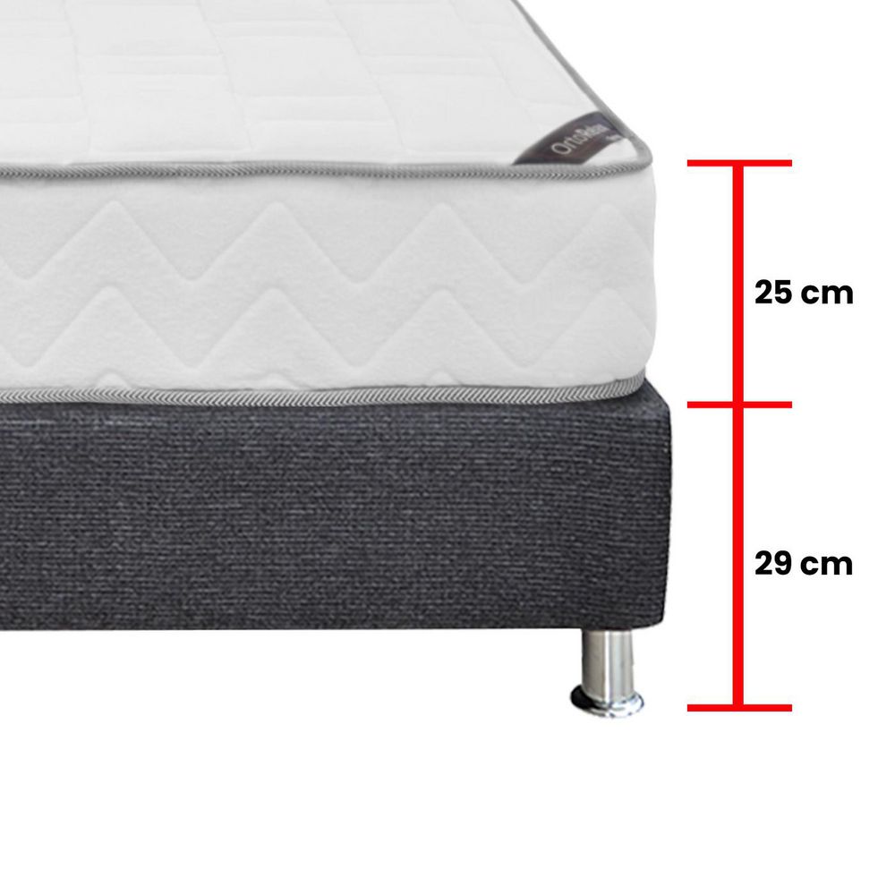 Colchón + Almohadas SPRING Doble (140 x 190 cm) ORTX Resortado Semisuave . img #8
