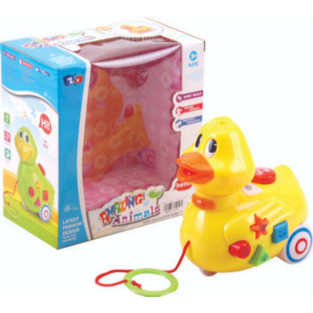 Juguete de bebe Pato Pilas Luz Y Sonido Caja PLASTICOS