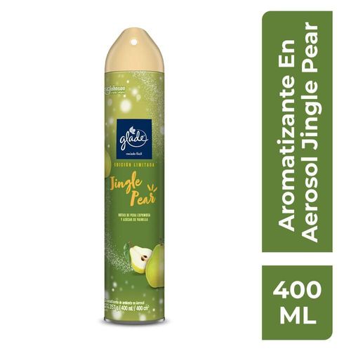 Aromatizante GLADE De Ambiente Aerosol Notas Pera  (400  ml)