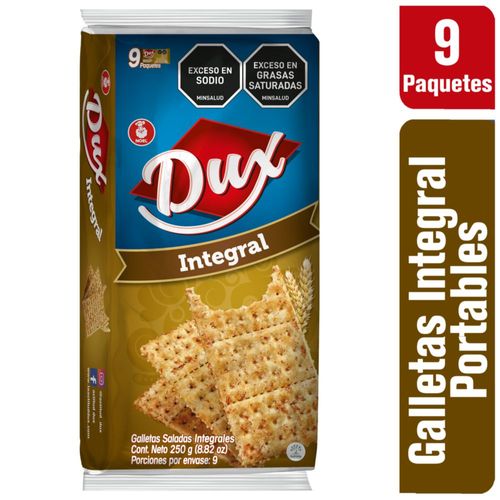 Galletas DUX Integrales x 9 Paquetes (250  gr)