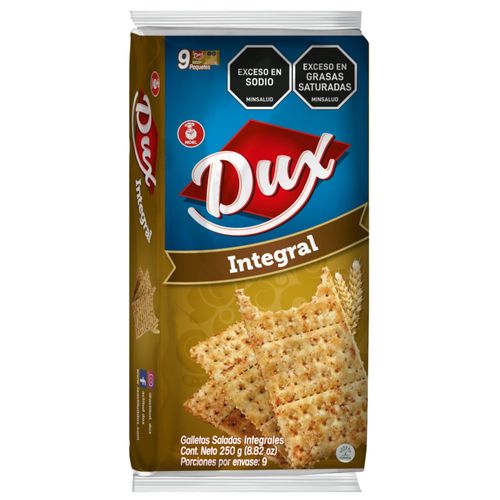 Galletas DUX Integrales x 9 Paquetes (250  gr)