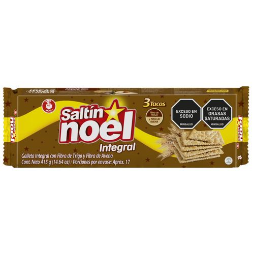 Galletas SALTIN NOEL Doble fibra x3 tacos (415  gr)