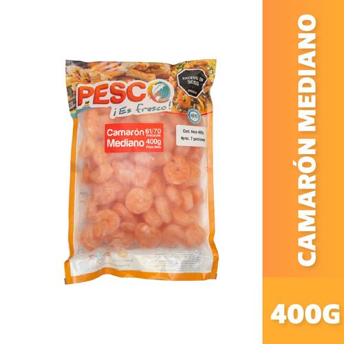 Camarón PESCO Talla 6170 congelado (400  gr)