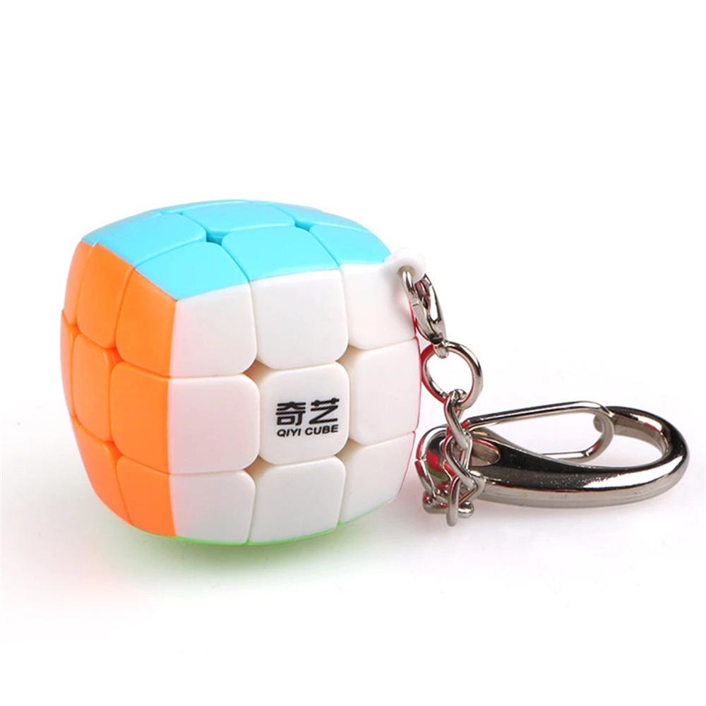 Cubo Rubik Qiyi 3X3 Llavero Redondo Carulla