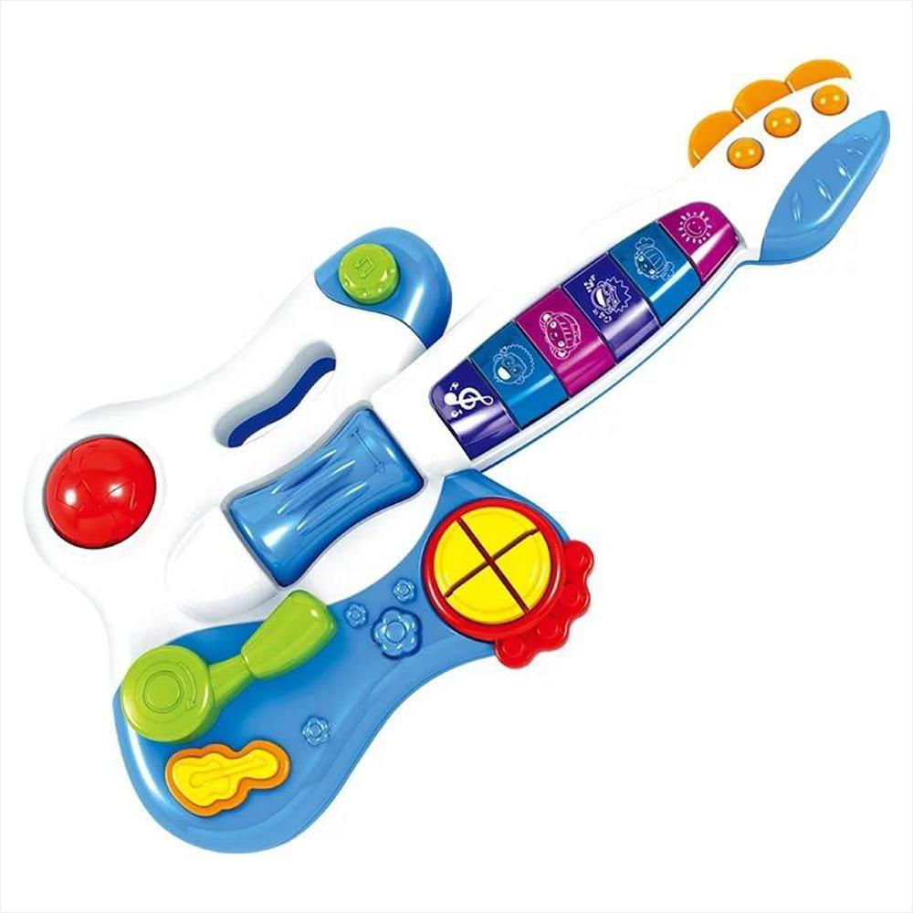 Guitarra Musical Para Ninos Luz Y Sonidos 1 A 4 An Carulla