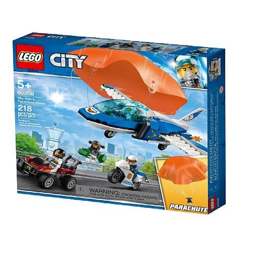 Lego City 60208 Arresto En Paracaidas 218 Piezas