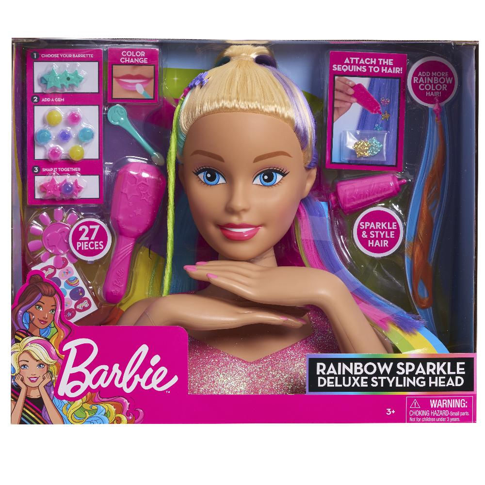 Barbie peinados de arcoiris online