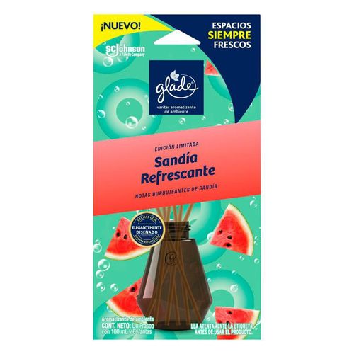 Ambientador varitas GLADE sandía refrescante (100  ml)