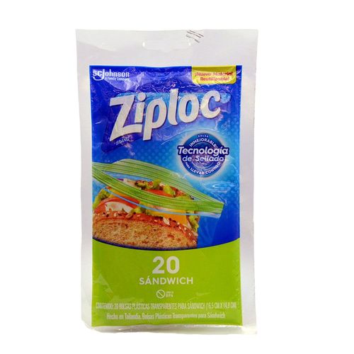 Bolsa Reutilizable Para Sándwich 50 Piezas  ZIPLOC 645489