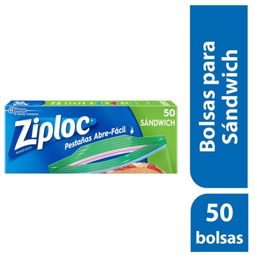 Bolsa Reutilizable Para Sándwich 50 Piezas  ZIPLOC 645489