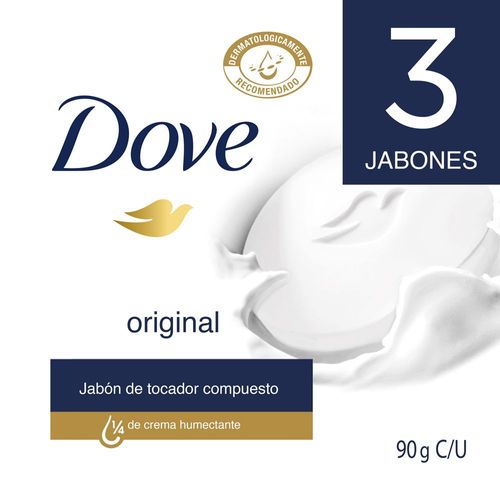 Jabón DOVE Original Barra x3und 90gr (270 gr)