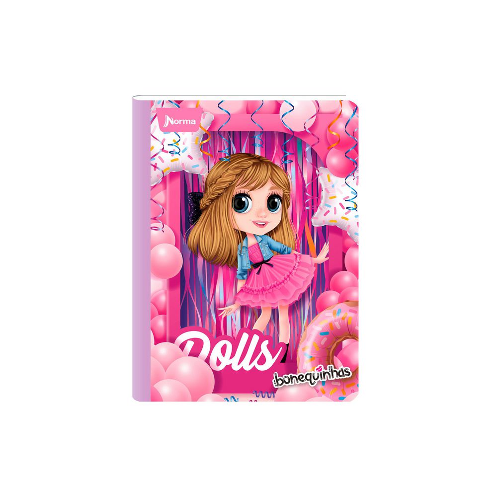 Cuaderno Bonequinhas Dolls Mediano Cuadriculado 50 hojas Cosido CUADERNOS NORMA img #4