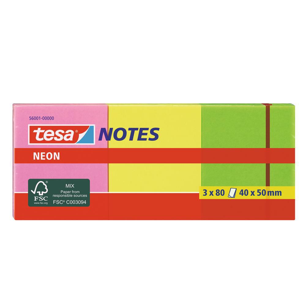 NOTAS ADHE NEON X3COL 40mm50mm TESA img #1
