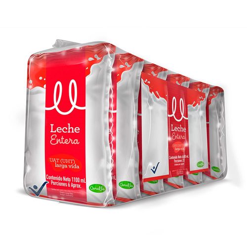 Leche CARULLA entera UHT x6und (6600  ml)