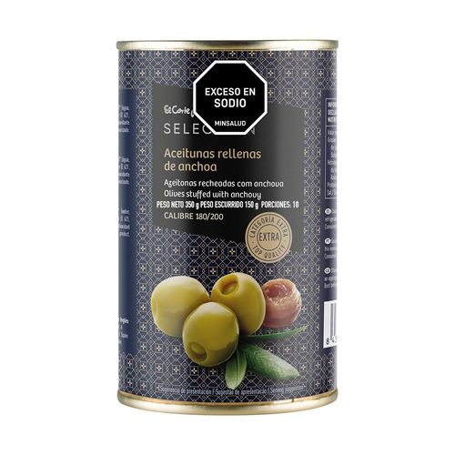 ACEITUNAS EL CORTE INGLÉS MARCA EXCLUSIV  (150  gr)