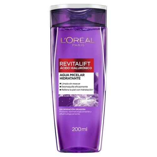 Agua micelar DERMO EXPERTISE Loreal Paris ácido hialurónico (200  ml)