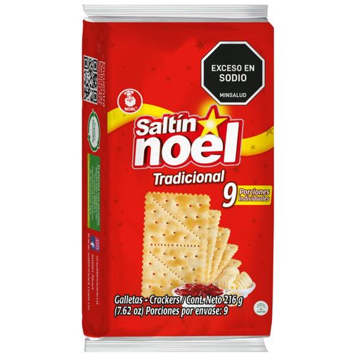 Galletas SALTIN NOEL Tradicional x9  tacos (216  gr)