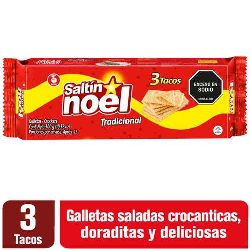 Galletas SALTIN NOEL Tradicional x3 tacos (300  gr)