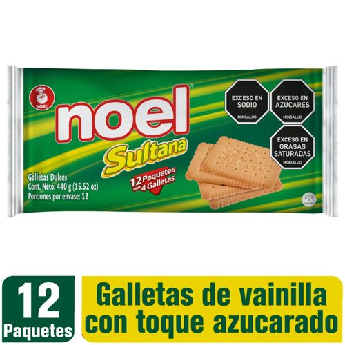 Galletas NOEL sultana con toque de azúcar (440  gr)