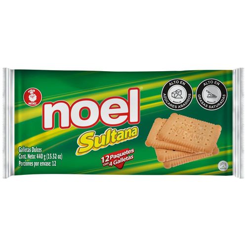 Galletas NOEL sultana con toque de azúcar (440  gr)