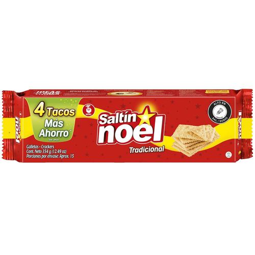 Galletas SALTIN NOEL Tradicional x4 tacos (354  gr)