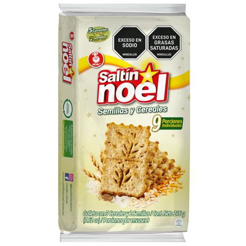 Galletas SALTIN NOEL Semillas y cereales x9 tacos (216  gr)