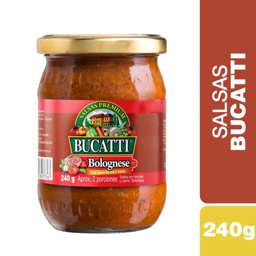 Salsa para pasta BUCATTI carne bolognesa (240  gr)