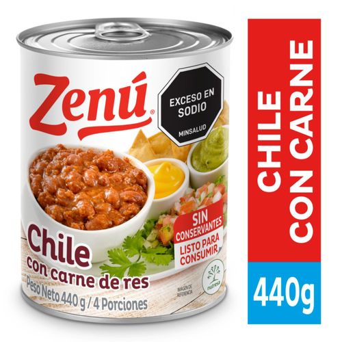 CHILE CON CARNE ZENU 440  gr