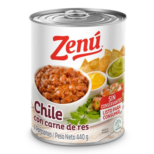 CHILE CON CARNE ZENU 440  gr