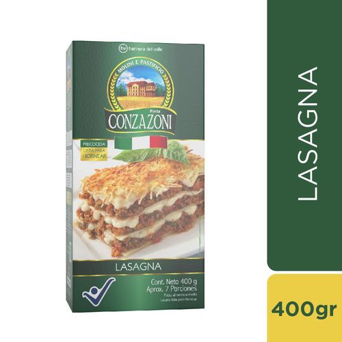 Pasta CONZAZONI para lasagna (400  gr)